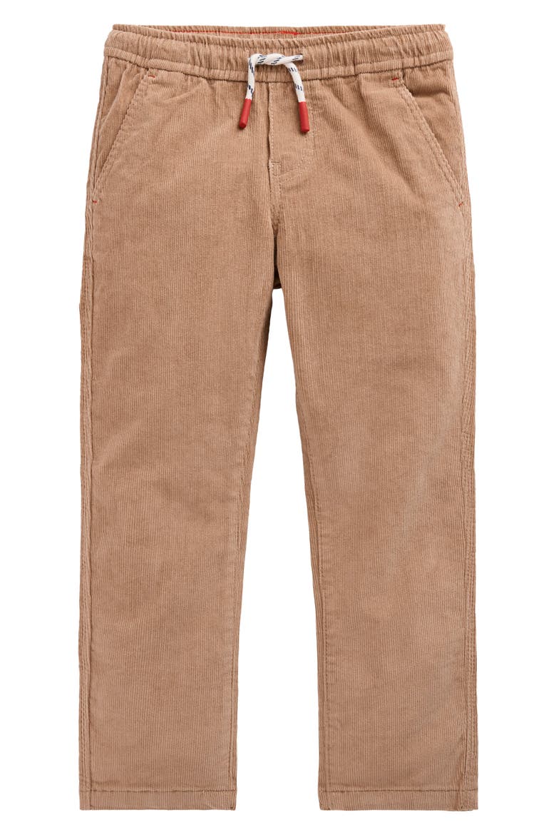 Kids' Slim Pull-On Corduroy Trousers, Main, color, TIGER'S EYE CORD