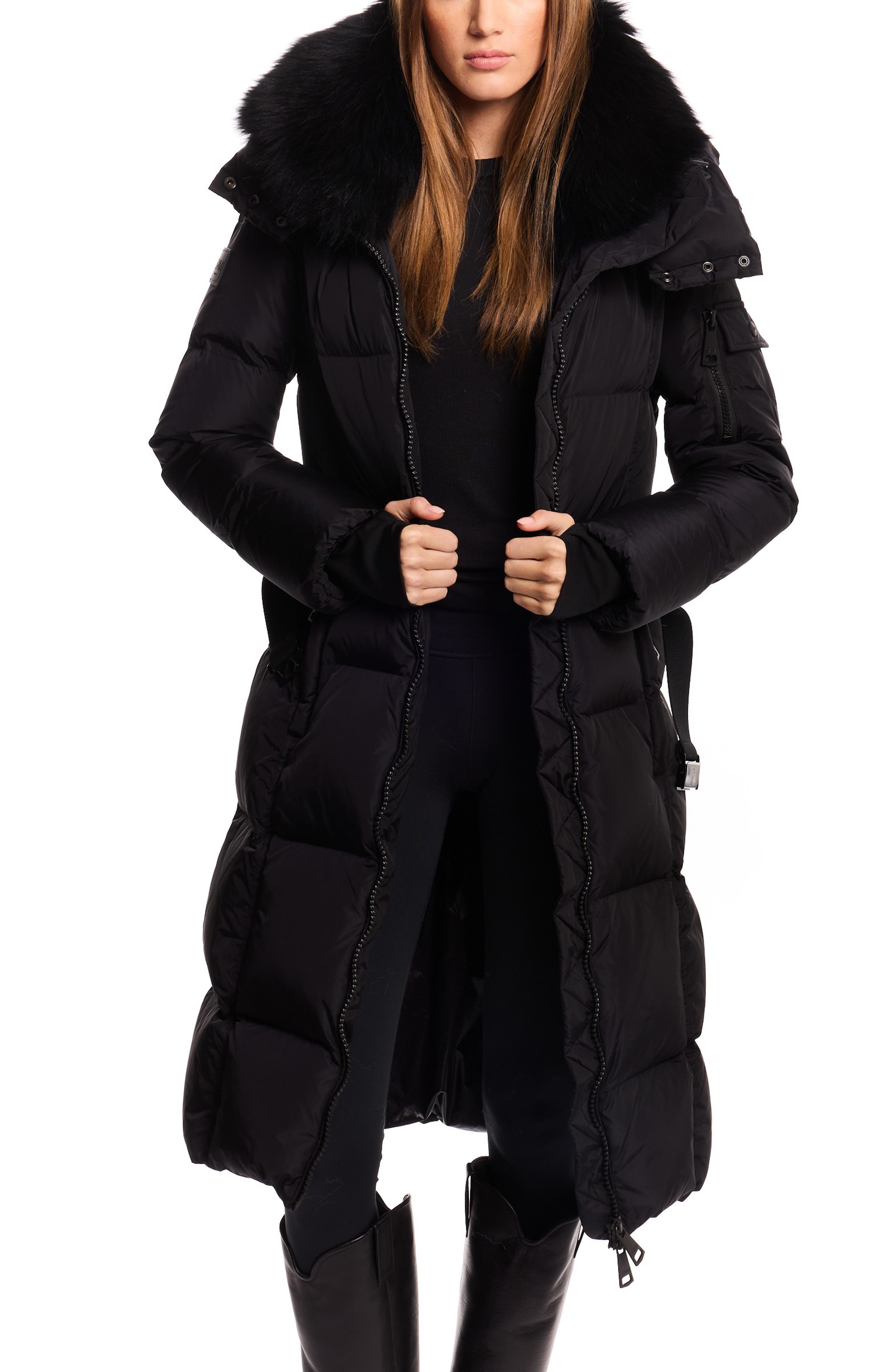 SAM. Luxe Long Noho Water Resistant Down Puffer Coat (Women