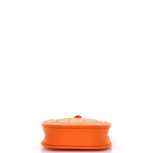 Pre-owned Hermes Hermes Evelyne Bag Gen Iii Clemence Tpm In Orange