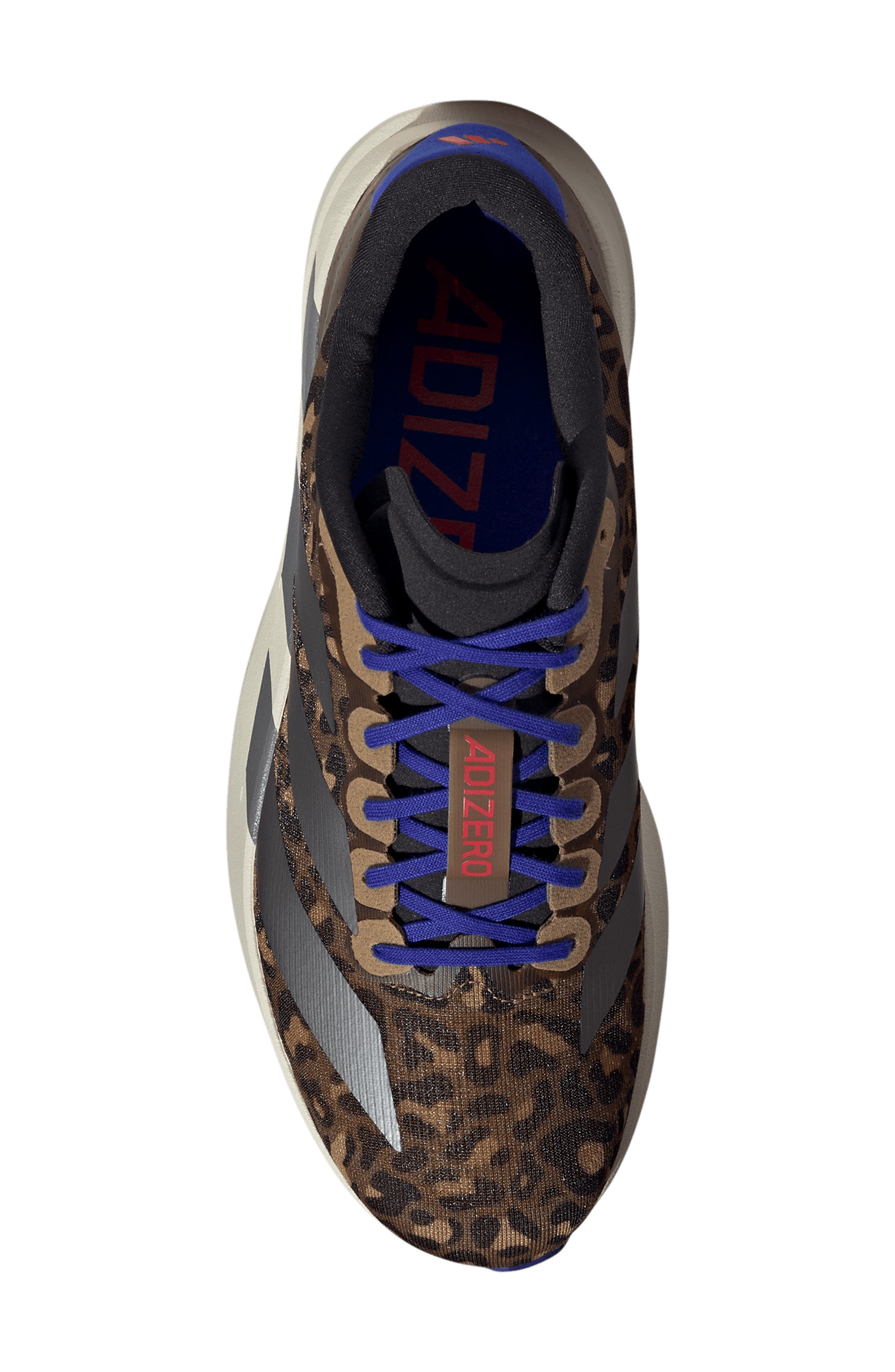 adidas Adizero Evo SL Running Shoe, Alternate, color, Preloved Brown/ Iron/ Blue