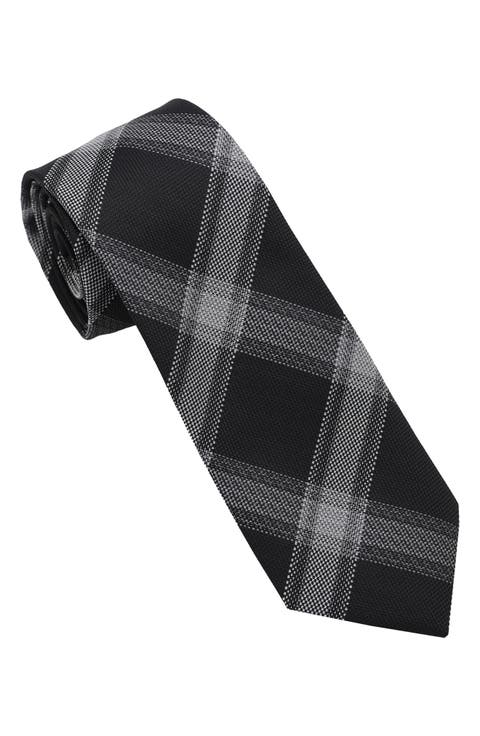 Large Plaid Tie