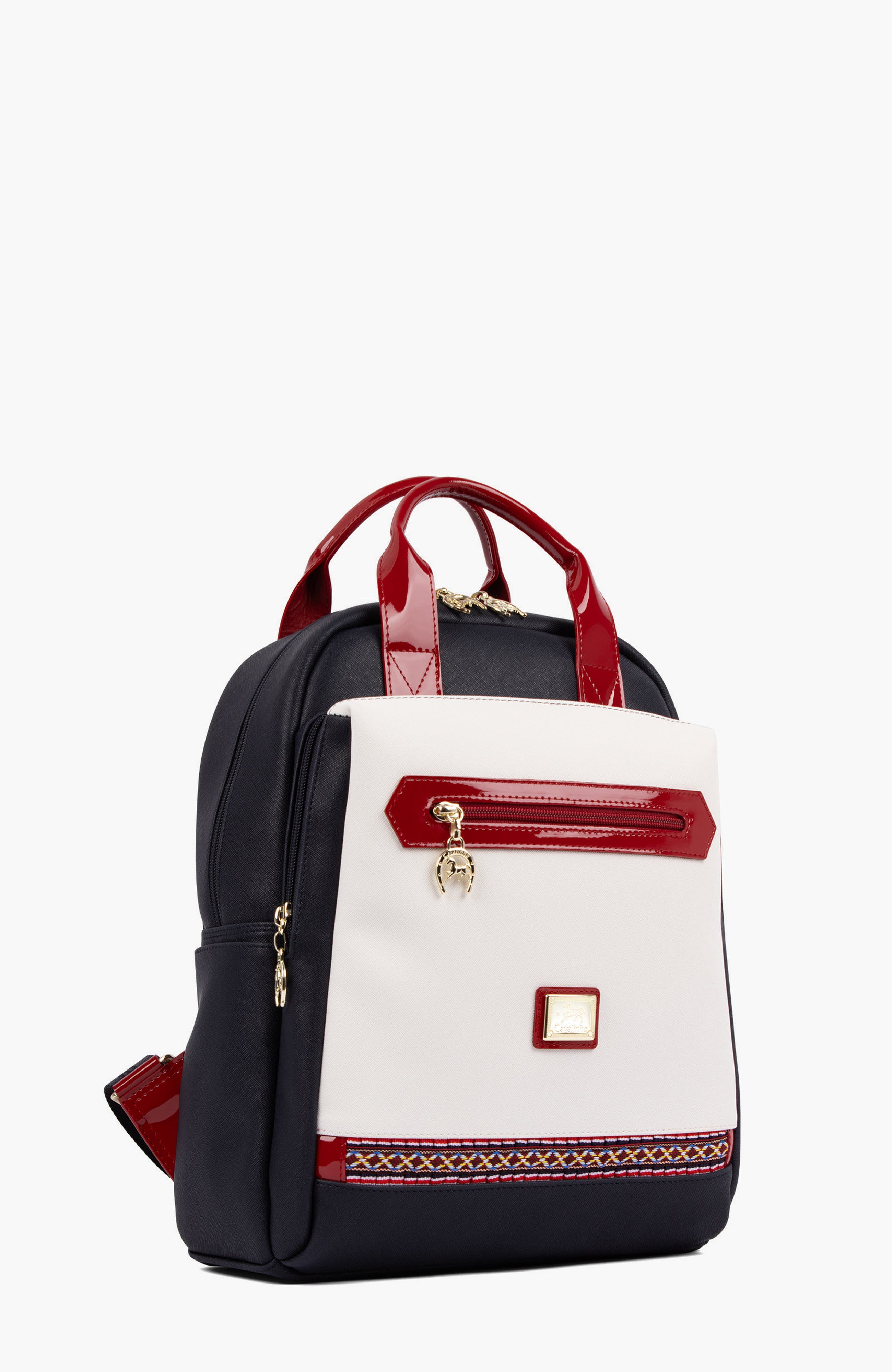 Twist 395 Backpack, Alternate, color, Navy / White / Red