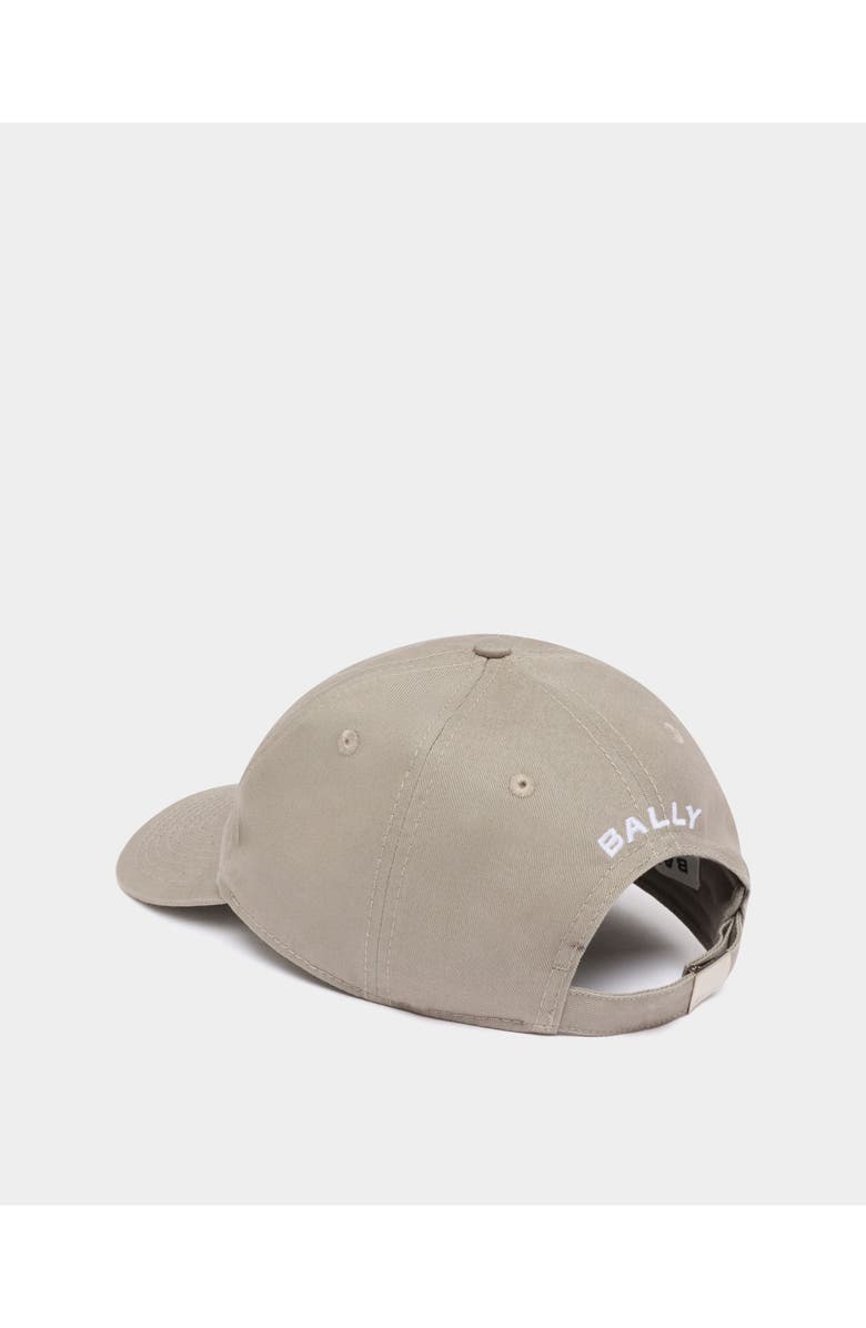 Bally Baseball Hat in Cotton With the Bally Crest, Alternate, color, Gray