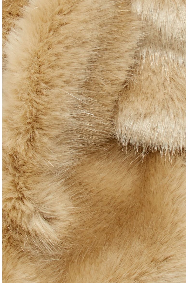 Faux Fur Stole, Alternate, color, BEIGE