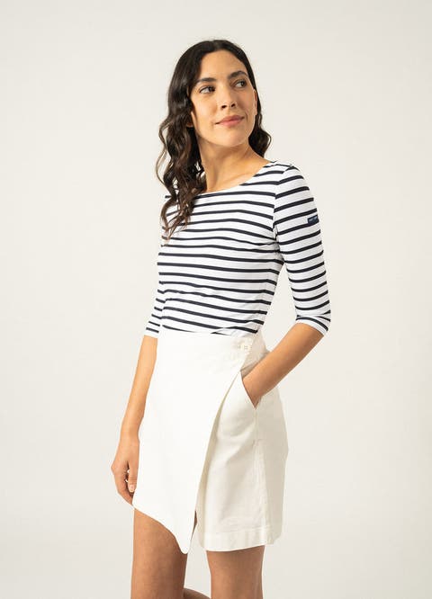 GARDE-COTE III - UV Fabric Breton Striped Top