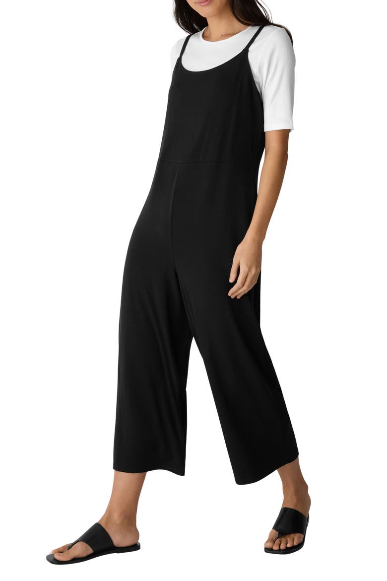 Jersey Jumpsuit, Alternate, color, BLACK
