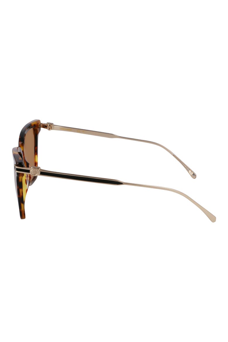 Gancini 56mm Butterfly Sunglasses, Alternate, color, DARK TORTOISE