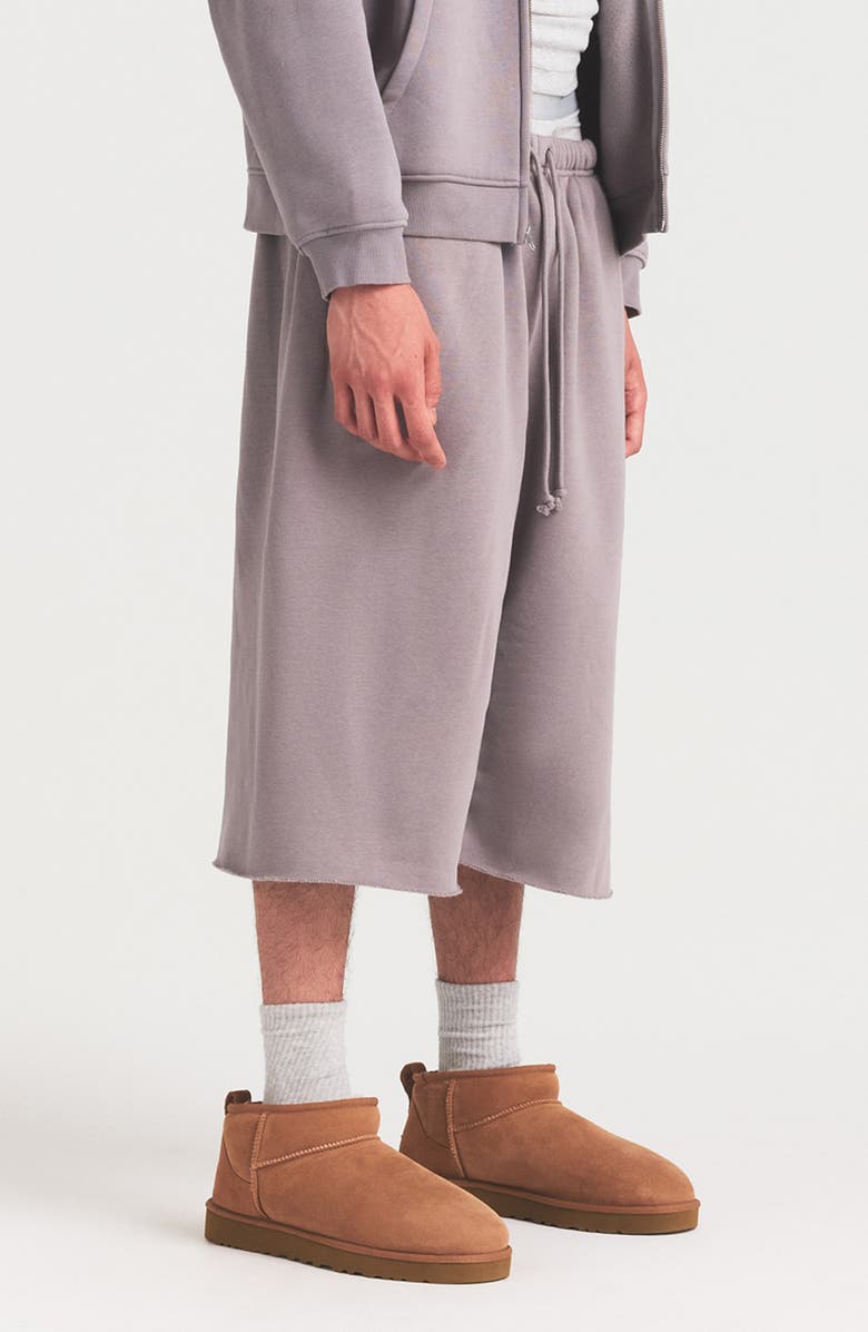 SKIMS Relaxed Long Shorts, Alternate, color, Shadow
