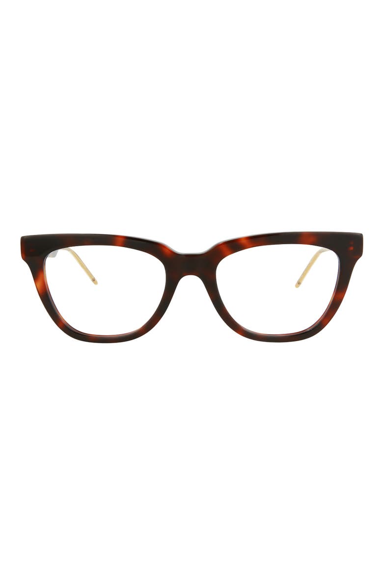 50mm Cat Eye Optical Frames, Main, color, HAVANA HAVANA TRANSPARENT