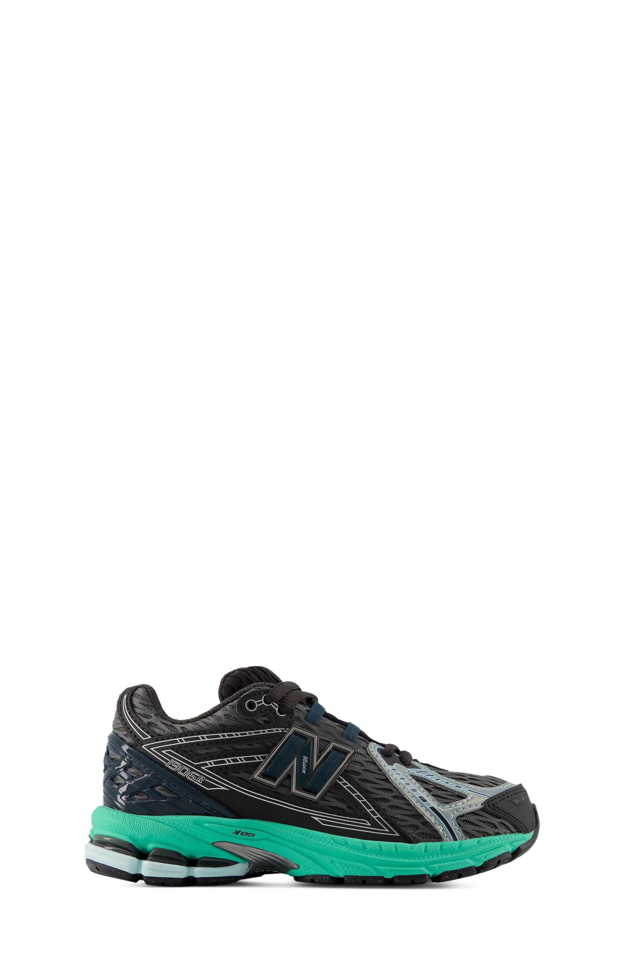 New Balance Kids' 1906R Running Shoe, Alternate, color, Black Metallic/ Alkaline Green