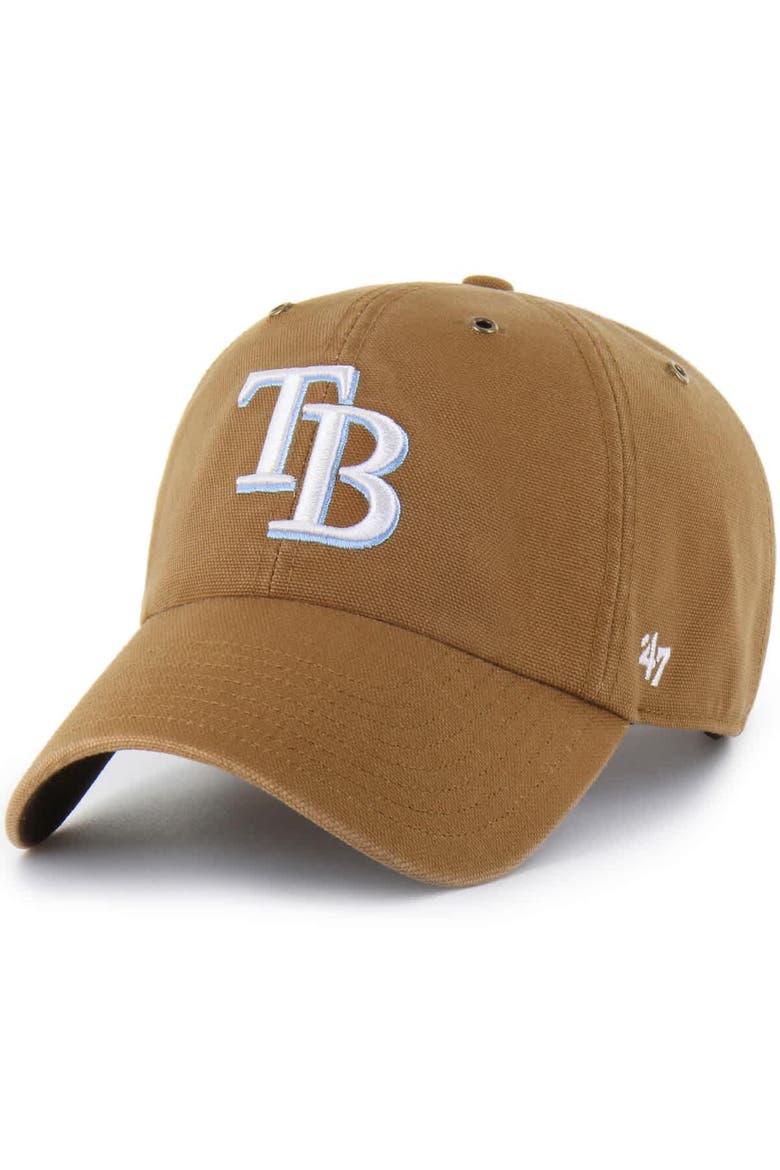 Men's Carhartt x '47  Brown Tampa Bay Rays Clean Up Adjustable Hat, Main, color, Brown