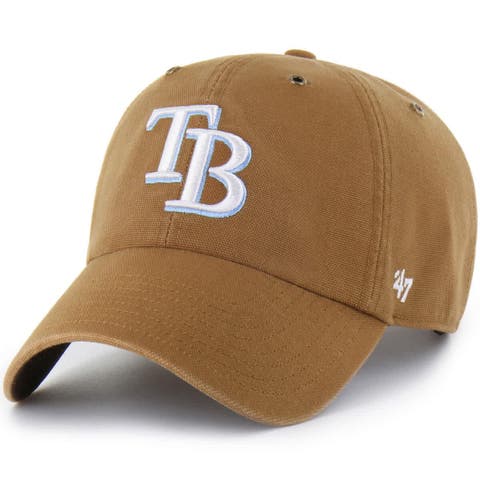 Men's Carhartt x '47  Brown Tampa Bay Rays Clean Up Adjustable Hat