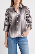 Madewell Easy Y-Neck Poplin Button-Up Shirt