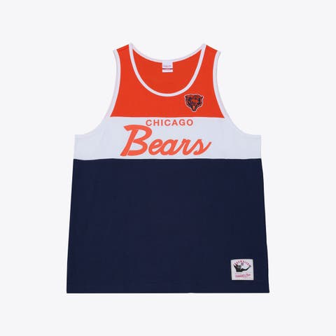 Men's Mitchell & Ness  Navy/Orange Chicago Bears Head Coach Tank Top