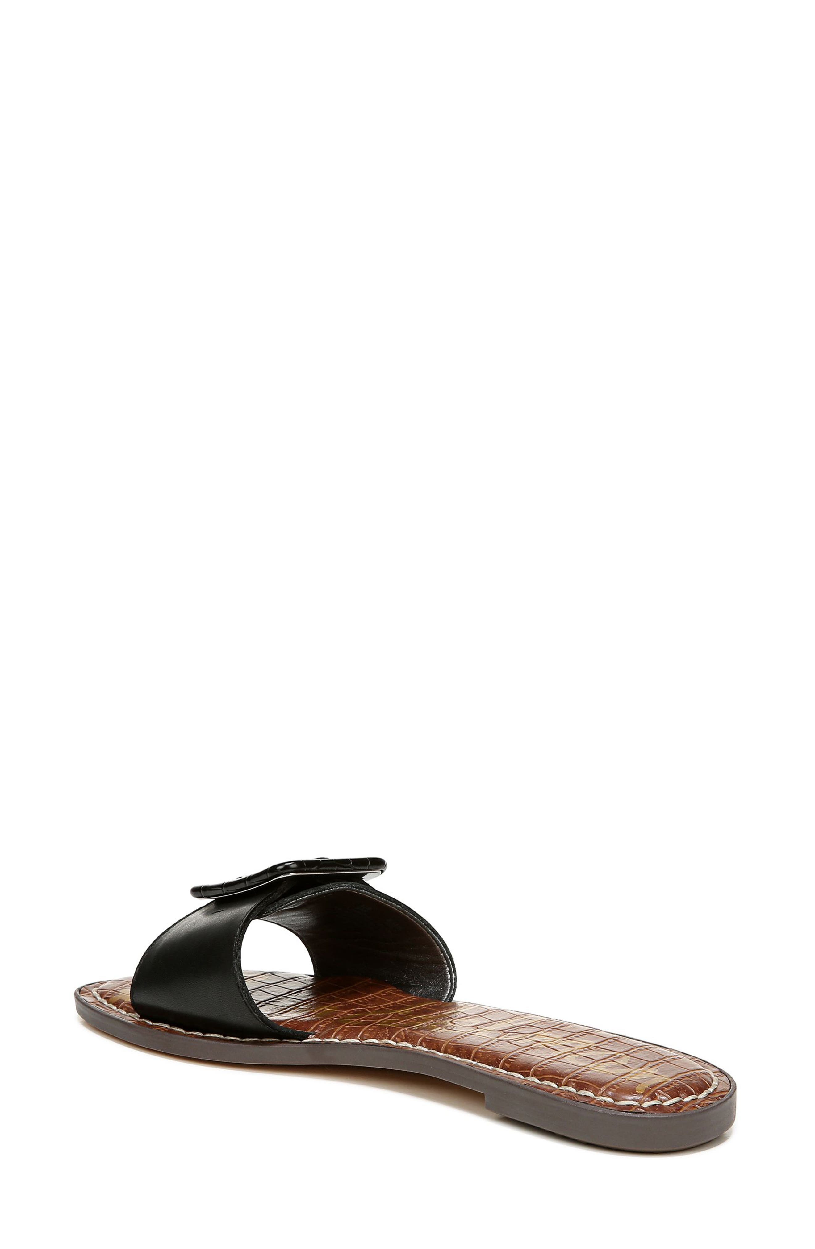 Granada Slide Sandal, Alternate, color, BLACK/ BLACK LEATHER
