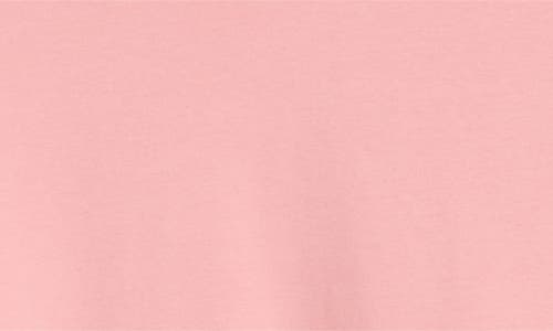 Caslonr Caslon(r) Puff Shoulder Mixed Media Sweatshirt In Pink Geranium