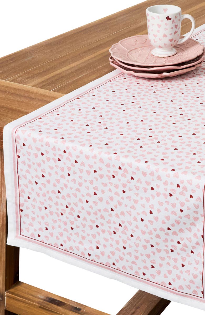 Juliska Love You More Table Runner, Alternate, color, Pink
