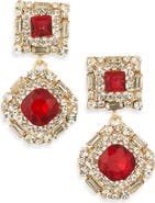 Cara Crystal Statement Drop Earrings