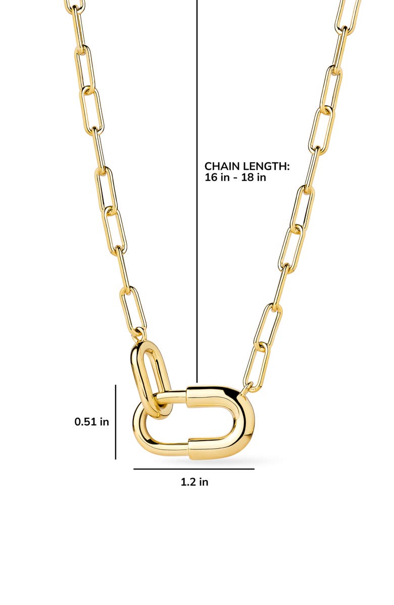 Ana Luisa Blake U-Link Pendant Necklace, Alternate, color, Gold
