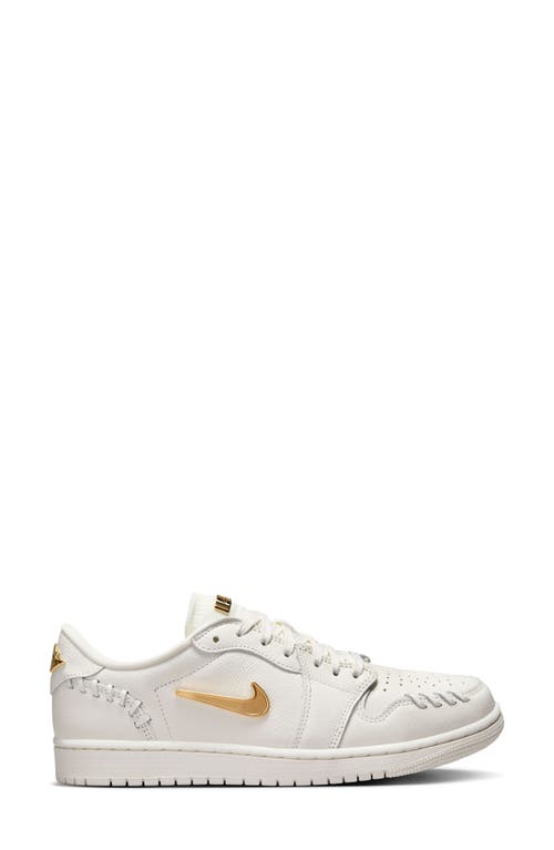 Jordan 1 Low Se Sneaker In Sail/metallic Gold/sail
