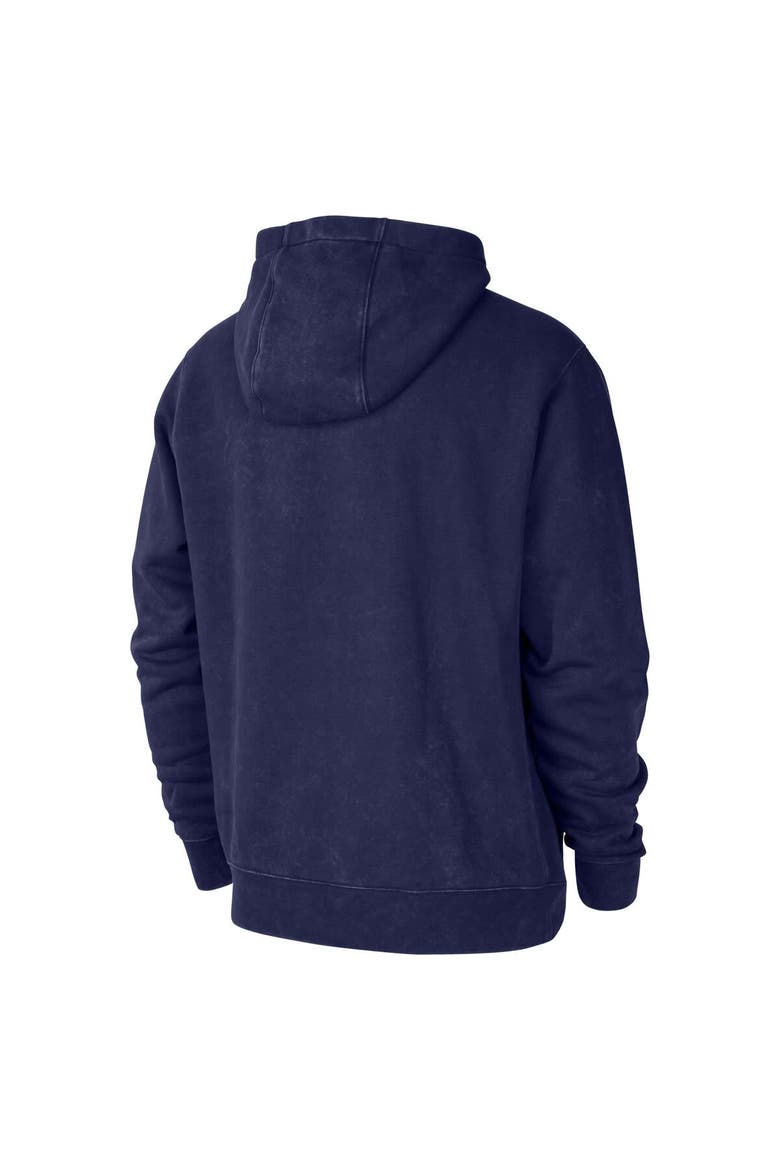 Men's Nike Blue NBA All World Hoops Club Washed Pullover Hoodie, Alternate, color, Blue