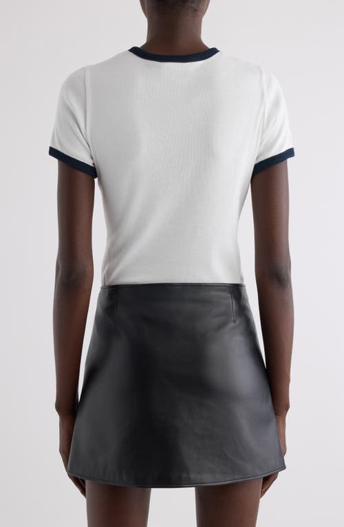 Courrèges Contrast Trim Logo T-shirt