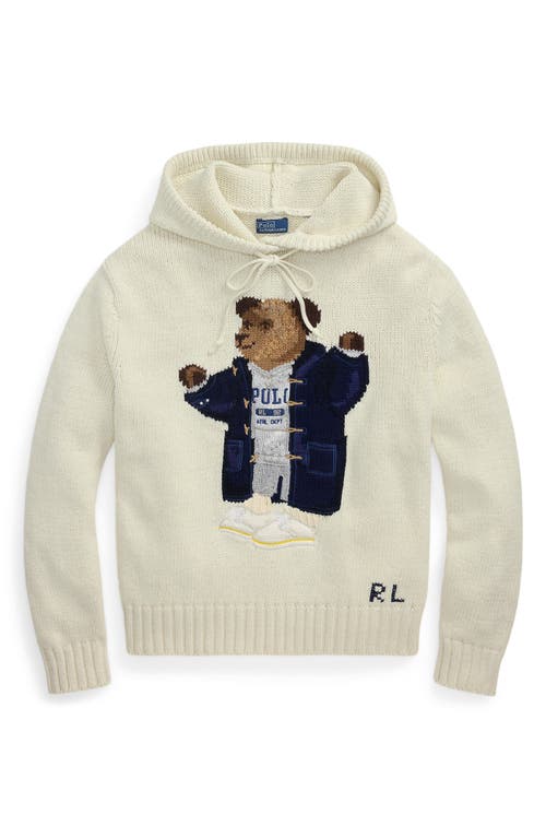 Polo Ralph Lauren Polo Bear Hooded Cotton & Linen Sweater
