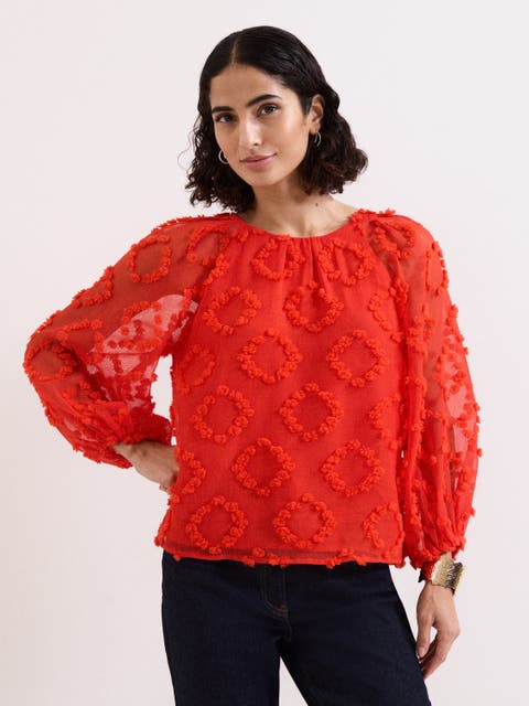 Shayla Textured Blouse