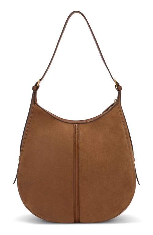 Demellier Siena Leather Hobo Bag In Brown
