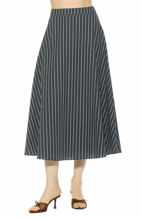 Brilyn Linen Midi Skirt