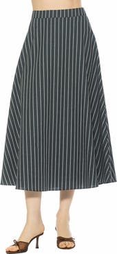 Alexia Admor Brilyn Linen Midi Skirt
