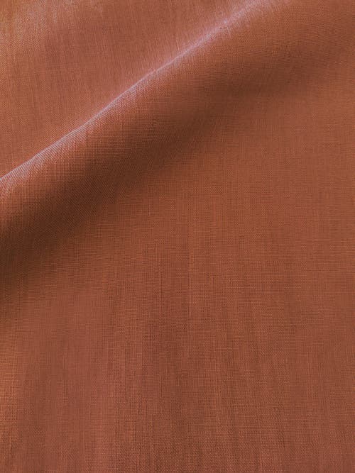 Anaya So Soft Linen Pillow With Down Insert In Rustic Orange