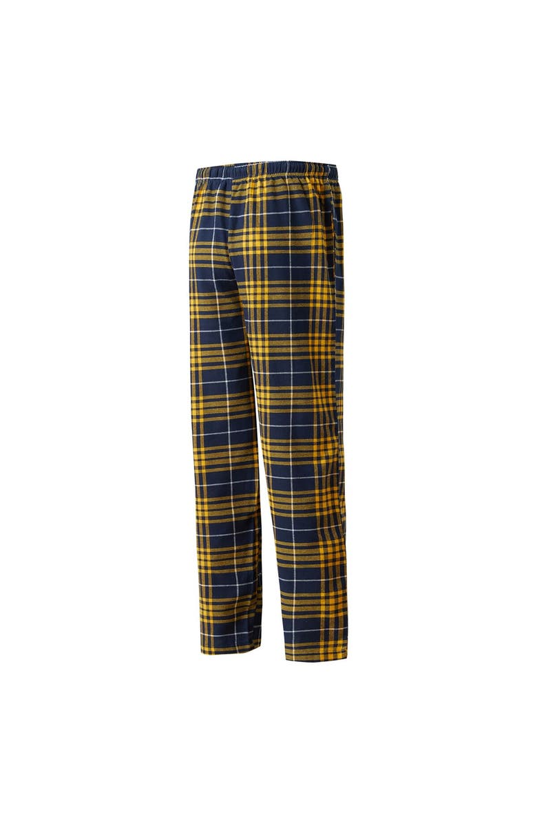 CONCEPTS SPORT Men's Concepts Sport Navy/Gold Nashville Predators Concord Flannel Sleep Pants, Alternate, color,