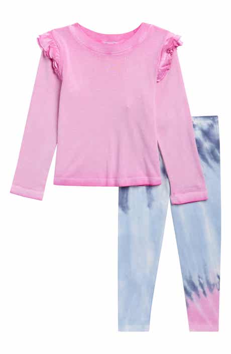 Kids' Ruffle Top and Leggings 2-Piece Set