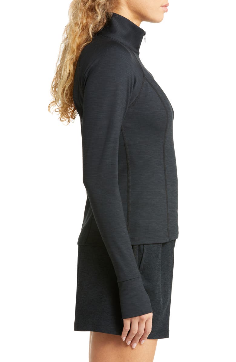 Beyond Yoga Heather Rib Take a Hike Pullover, Alternate, color, 