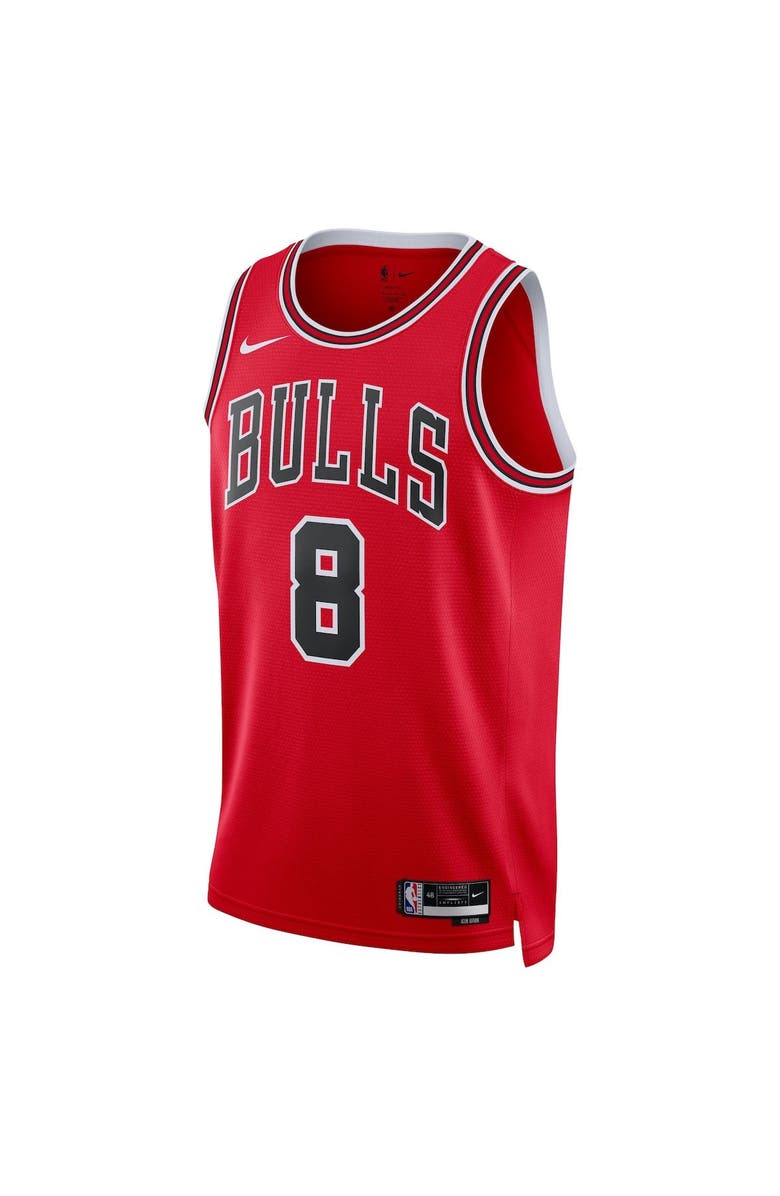 Nike Unisex Nike Zach LaVine Red Chicago Bulls Swingman Jersey - Icon Edition, Alternate, color, 