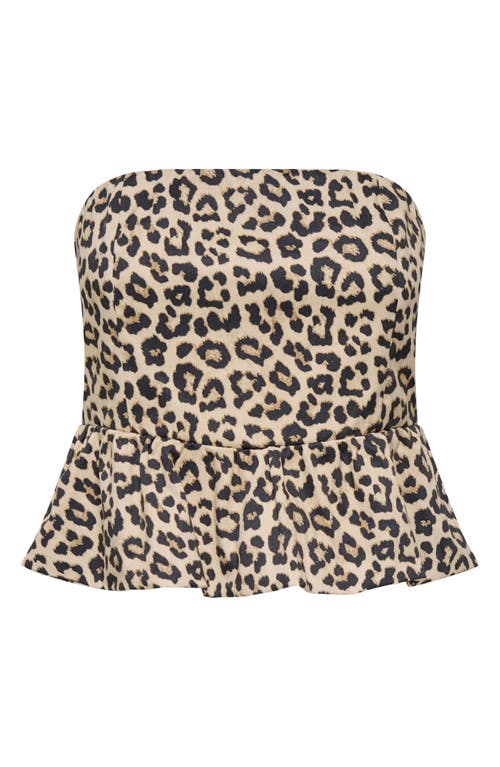 Only Onllowa Peplum Top In Brown