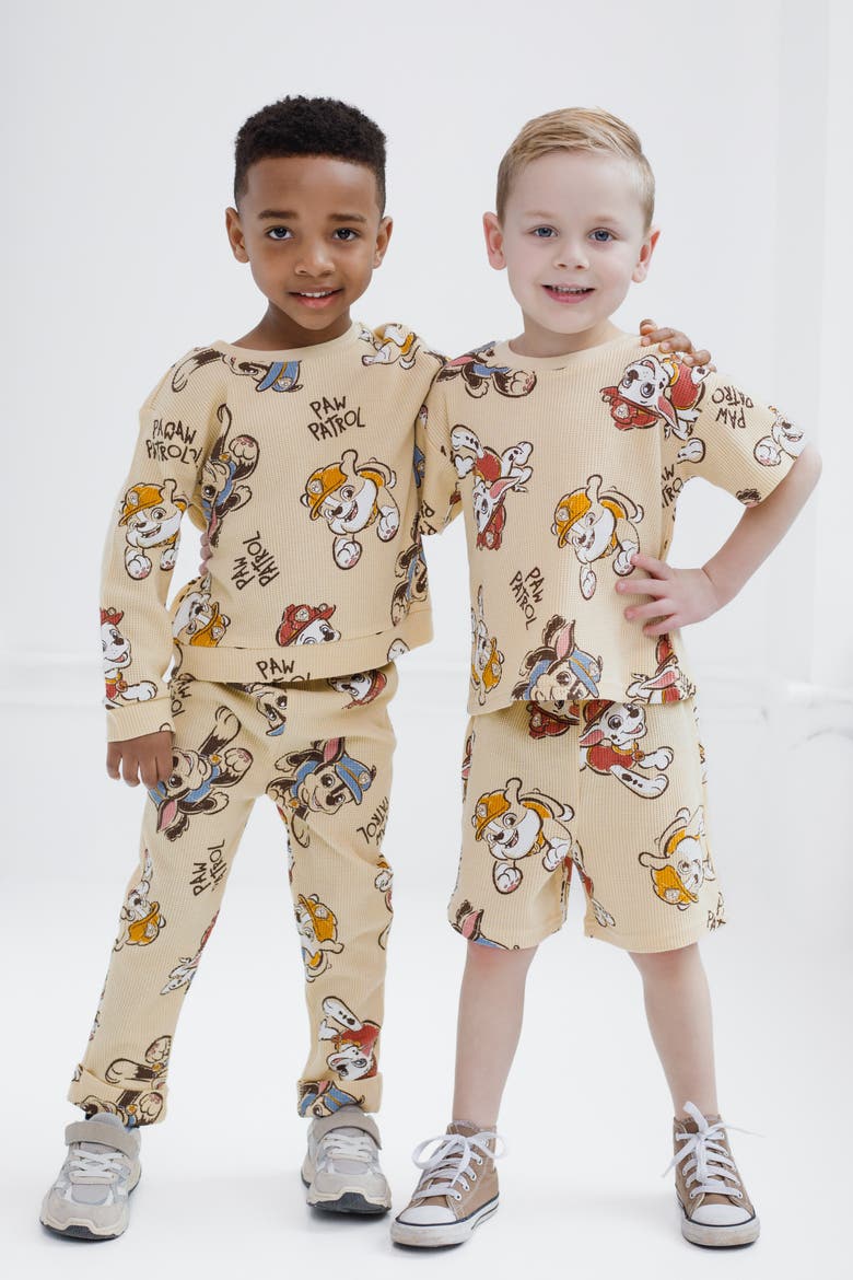 2-Piece T-Shirt and Shorts Set, Alternate, color, Paw Patrol Beige