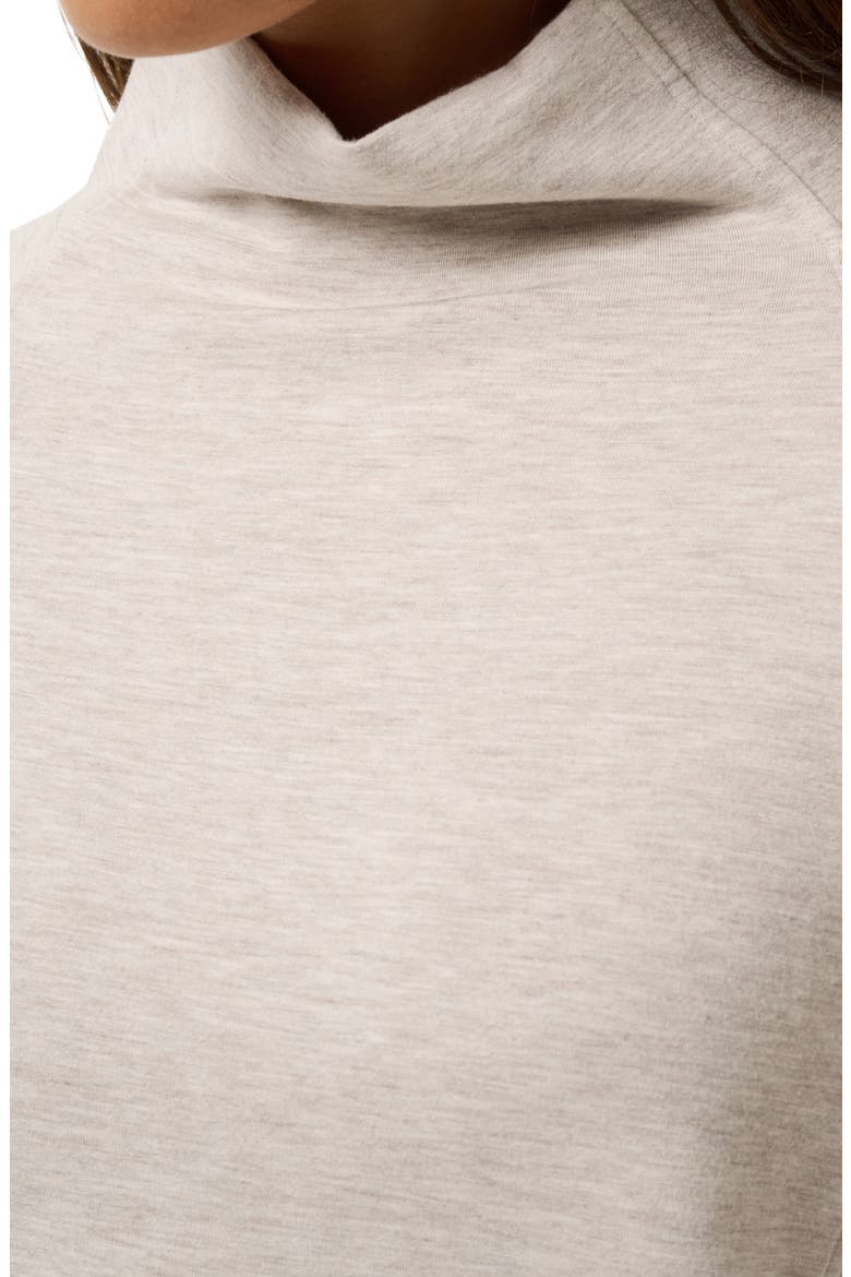 Skyloft Soft Funnel Neck Sweatshirt, Alternate, color, HEATHER SAVANNAH TAN
