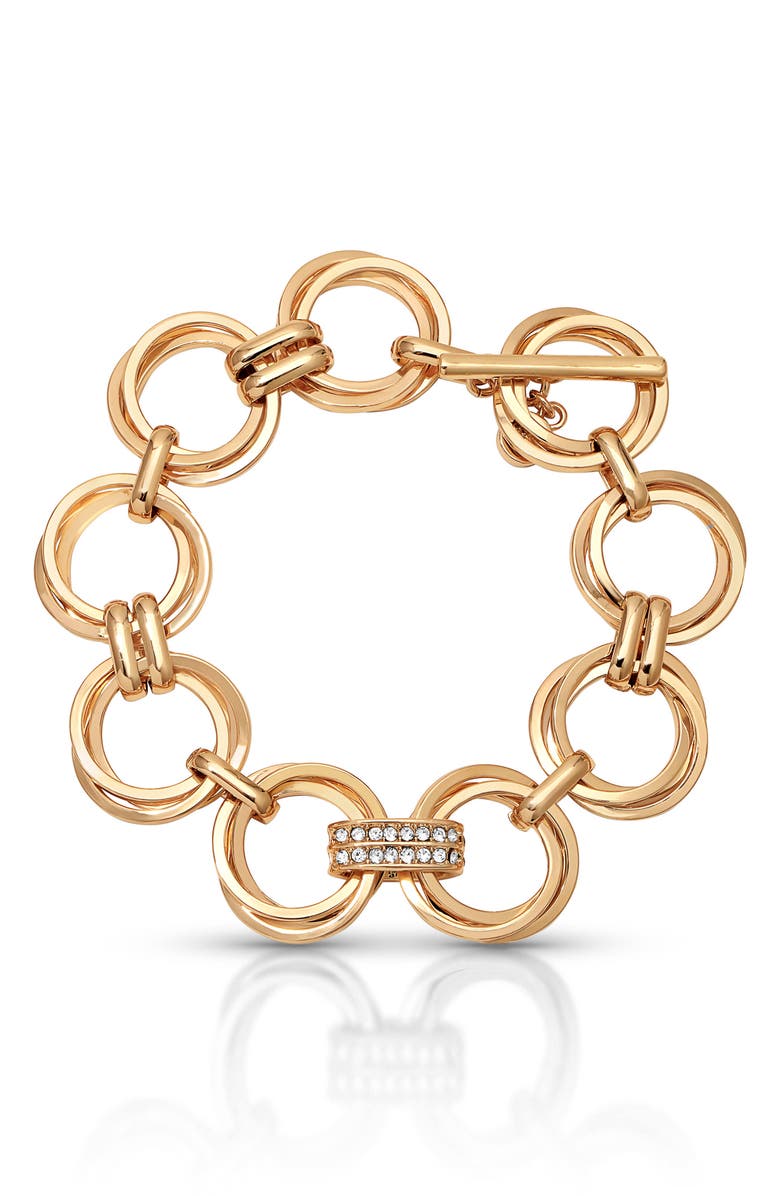 Ettika Complete Circle Chain Bracelet, Main, color, Gold