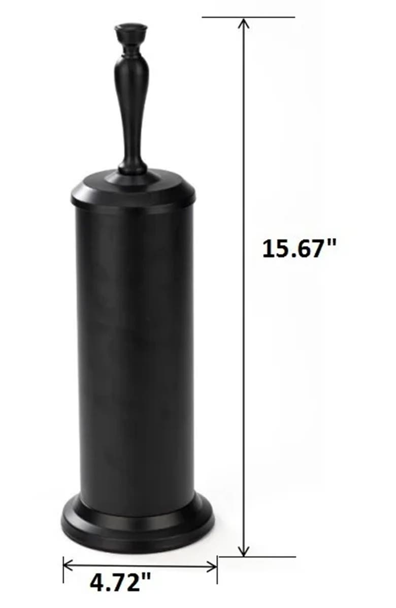 J AND V TEXTILES Industrial Toilet Bowl Brush, Alternate, color, Black