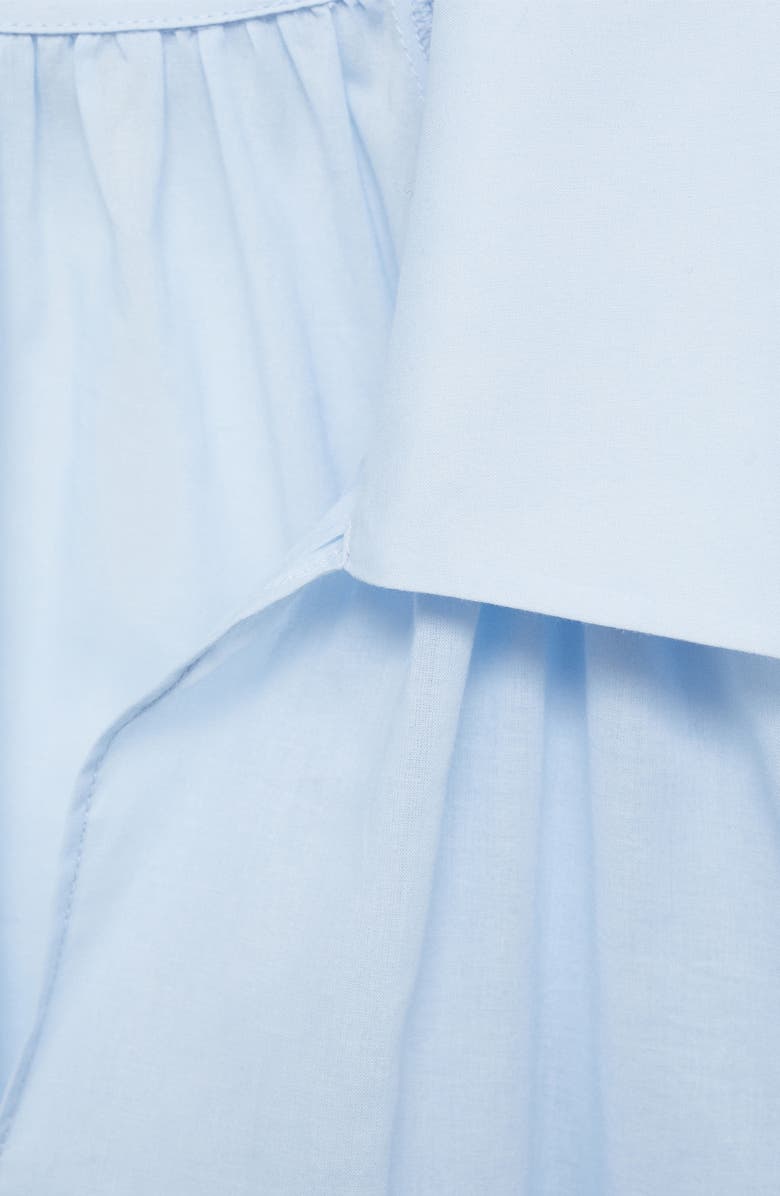 MANGO Puff Sleeve Cotton Top, Alternate, color, 