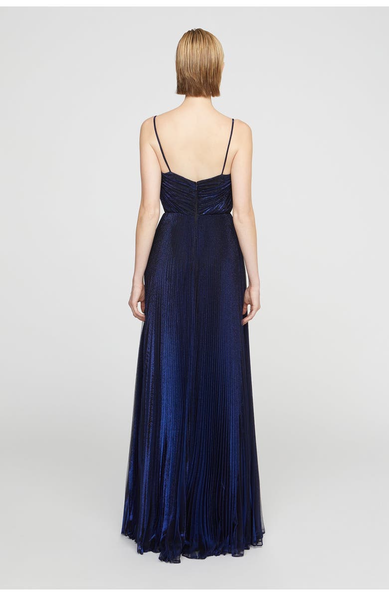 HALSTON Zellie Crystal Jersey Gown, Alternate, color, Sapphire Stone