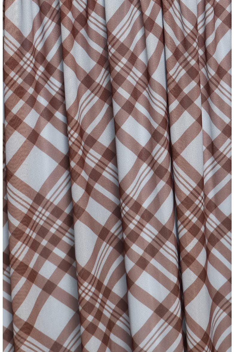 Odilia Plaid Long Sleeve Mesh Maxi Dress, Alternate, color, BLUE PLAID