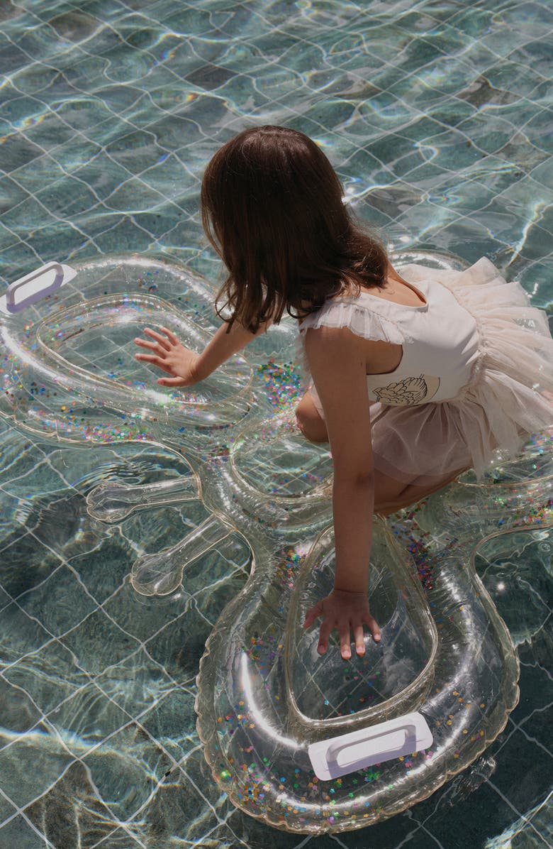 Sunnylife Glitter Butterfly Pool Float, Alternate, color, Pink