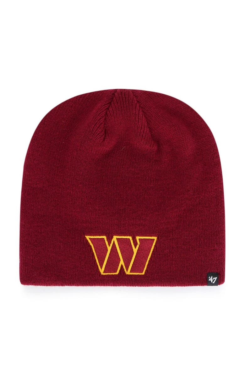'47 Men's '47  Burgundy Washington Commanders Primary Beanie, Main, color, Burgundy