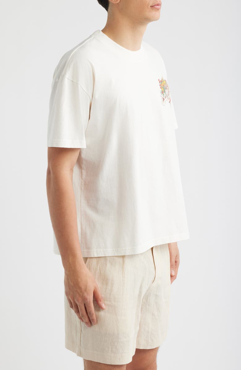 AllSaints Roque International Rock Festival Cotton Graphic T-Shirt, Alternate, color, Chalk White