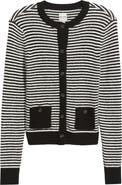 NIC+ZOE Textured Stripe Button Cardigan
