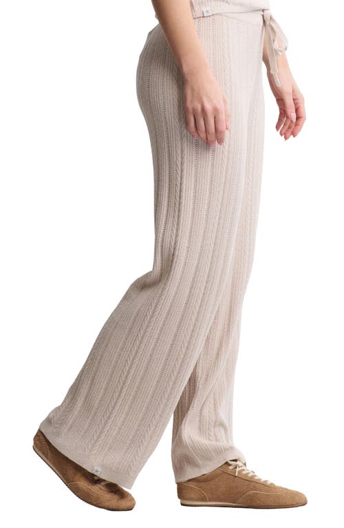 Barefoot Dreams Cozychic® Ultra Lite® Cable Knit Lounge Pants In Neutral