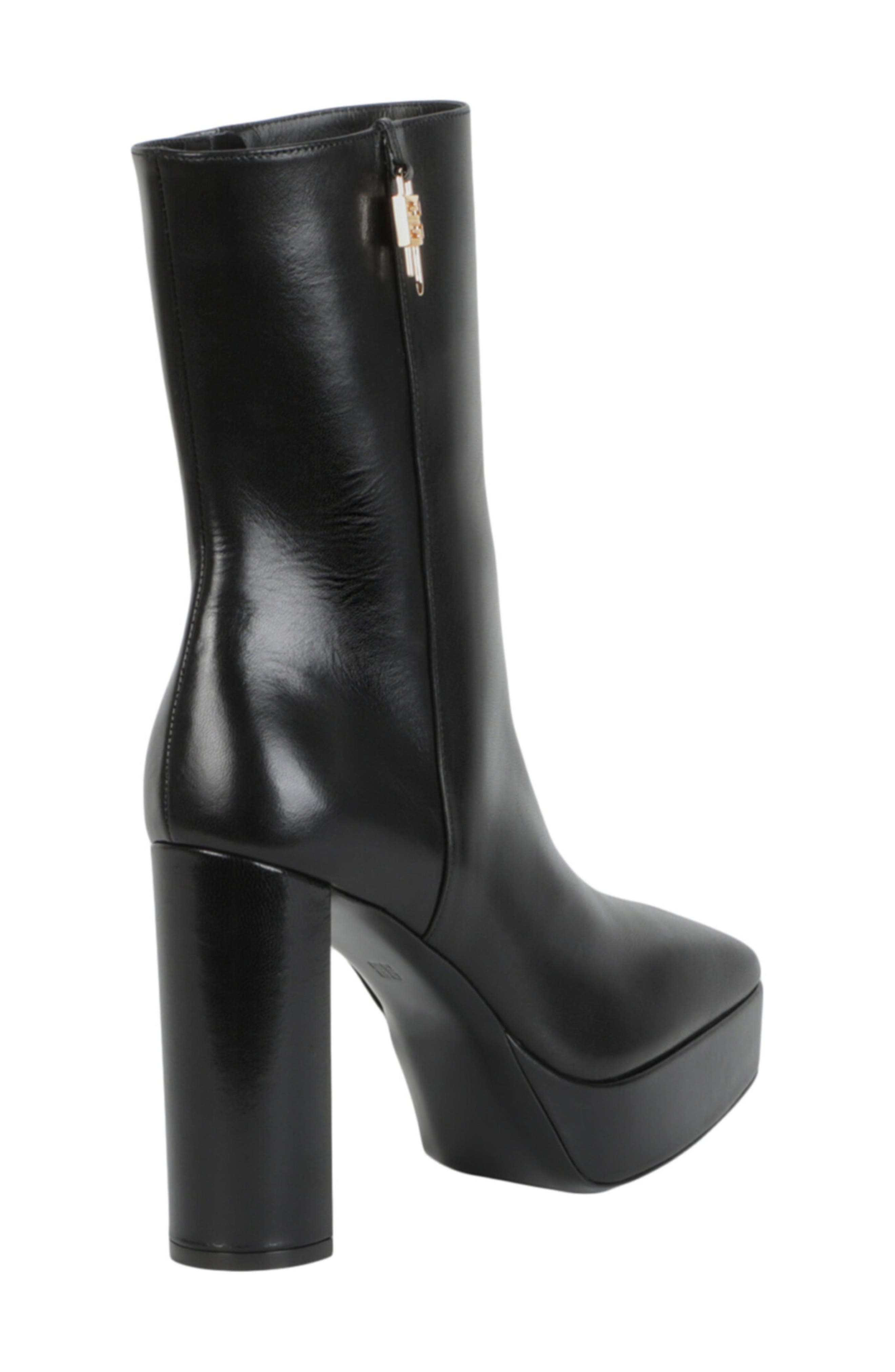 Givenchy G Lock Platform Leather Boot, Alternate, color, 